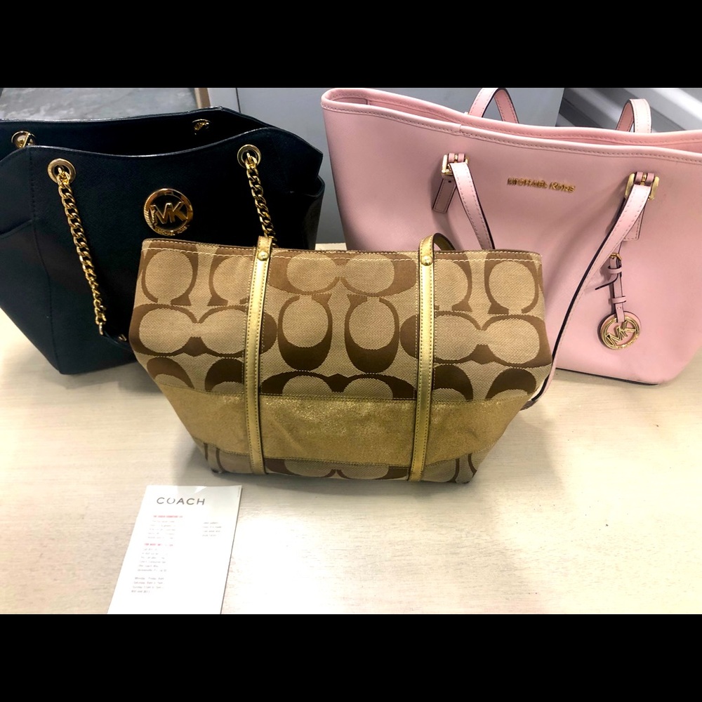 2 MK purses & 1 coach purse
